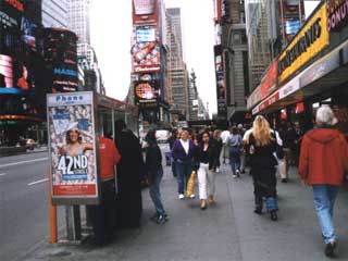 Digital outdoor advertizing in New York