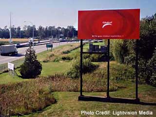 Roadside advertising LED billboard