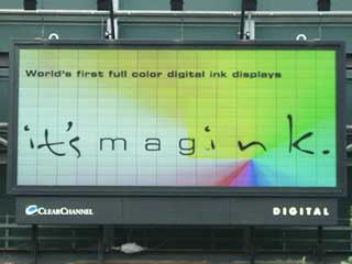 Magink -全彩反射性电子墨水数字广告牌
