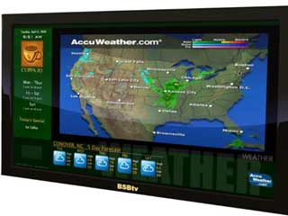 Типичный кадр местного прогноза погоды фирмы Accuweather.com