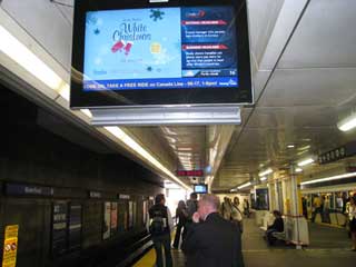 LCD panels by Lamar Transit Advertising