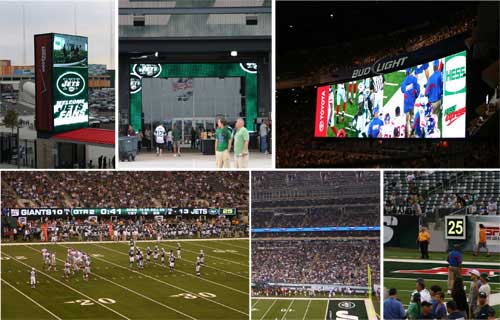 47 500 square feet of digital display technology at the new Meadowlands Stadium