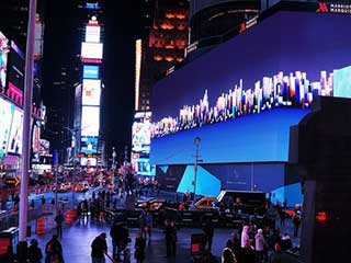 世界最大的数字广告牌在時報廣場
