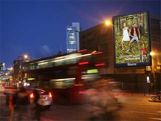 LED screen by advertising company Storm in London