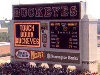 Huge LED screen at USA stadium