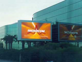 Silicon Valley electronic advertizing screen