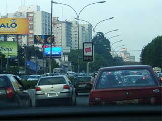 Large advertizing LED screen in San Paolo