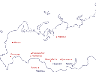 Außenwerbung Bildschirm Netzwerk in Russland