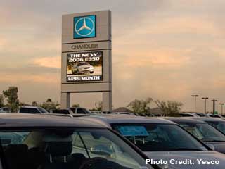 Straßenrand-Werbung LED Plakatwand