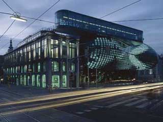 Media façade of the Arts museum Kunsthaus Graz