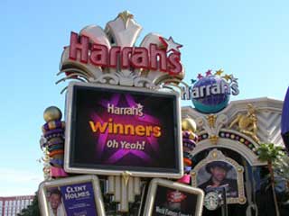 Casino’s LED screen in Las Vegas