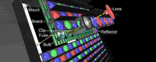 Inside lamp screen