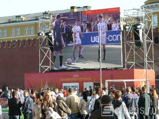 Rental LED screen at the Red Square in Moscow
