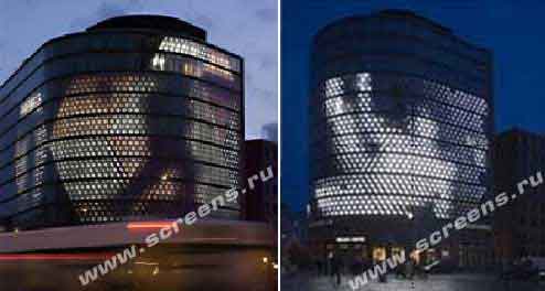 Sony Center’s media facade in Berlin
