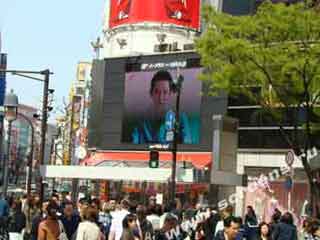 One of the possible solutions for positioning LED screens on busy streets