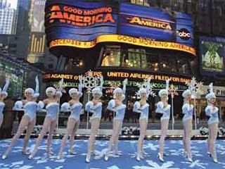 Affichage vidéo LED des studios de Times Square d'ABC