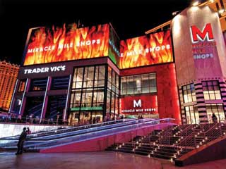 Miracle Mile Shops LED media façade