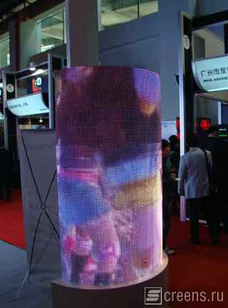 360° LED screen at LED Show in Guangzhou