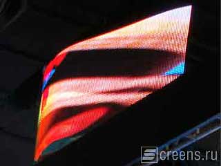 Curved LED screen at LED Show in Guangzhou