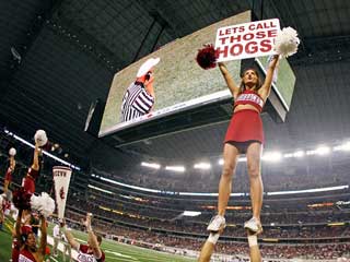 LED Bildschirme am Dallas Cowboys-Fußballstadion