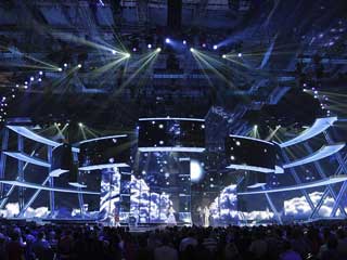 Decoración de la escena del LED en la “Eurovisión 2009”