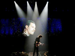 LED-Bühnendekoration der letzten Tour der Gruppe „Queen“