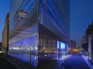 LED Beleuchtung von neuen 7 World Trade Center in New York