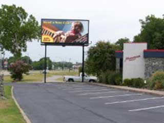 Outdoor digital na cidade pequena de Ardmore em Oklahoma, EUA