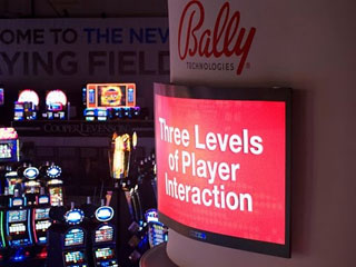 Bally Technologies and flexible LED screen by NanoLumens