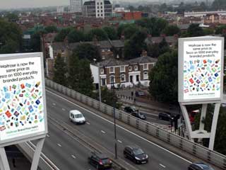 Entrada a Londres: Dos pantallas digitales exteriores de Ocean Outdoor