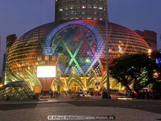 Media façade on Casino Grand Lisboa