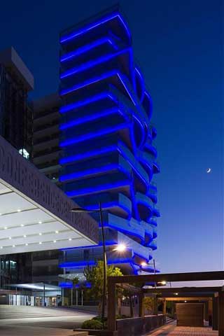 Façade media sur l'Hôtel Troia Design, Grandola, Portugal