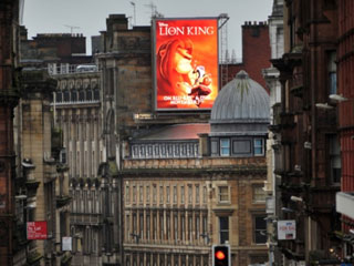 The advertising LED screen Forrest Media in Glasgow
