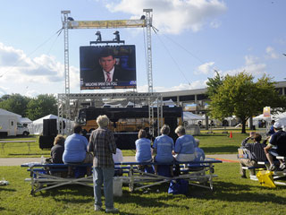 Pantalla de LEDs en Iowa en el Coliseum de Hilton