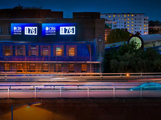 Two LED billboards in London on М4 highway