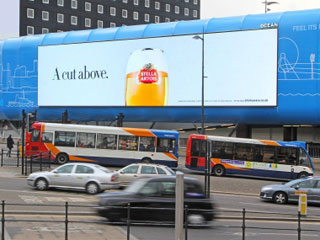 Painel de LED dinâmico em Londres