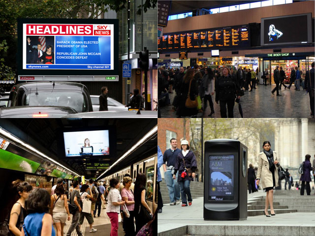 Современные цифровые системы DOOH на улицах города