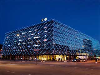 LED media façade in Copenhagen