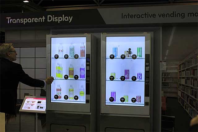 LG transparent touch display