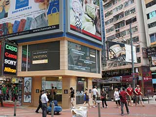 Two in-window advertising displays