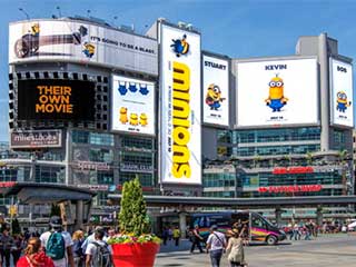 Dundas Square LED screens in Toronto