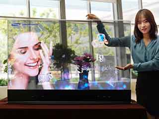 Pantalla OLED transparente de Samsung 55”