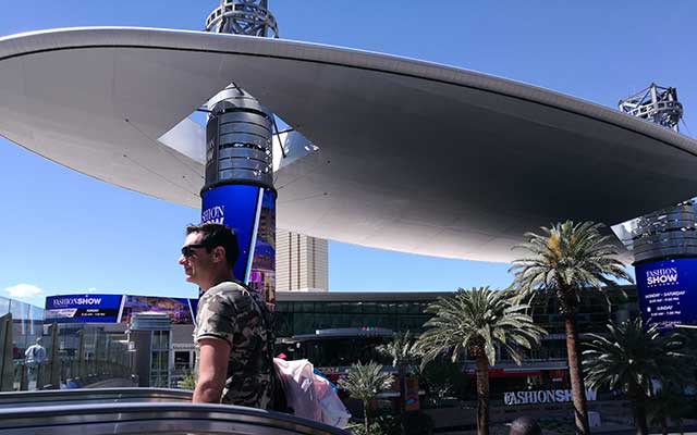 Las Vegas Fashion Show Plaza LED screens