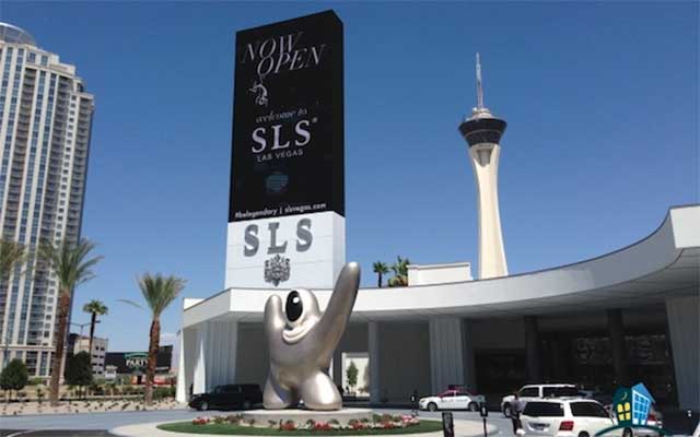 Telão de LED de casino SLS em Las Vegas