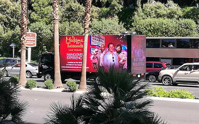 Camion de Las Vegas avec des écrans LED