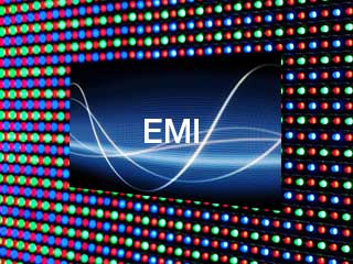 Interferencia electromagnética de la pantalla LED