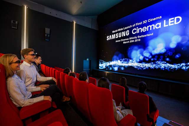 Samsung 3D Cinema LED screen