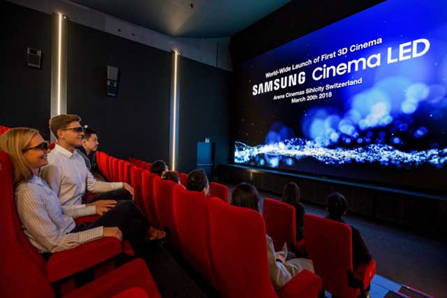 Painel de LED Samsung 3D Cinema