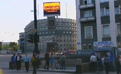 Publicit&eacute; sur l'&eacute;cran &eacute;lectronique &agrave; Chelyabinsk