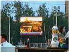 The first full color large electronic screen / sign / display in Moscow